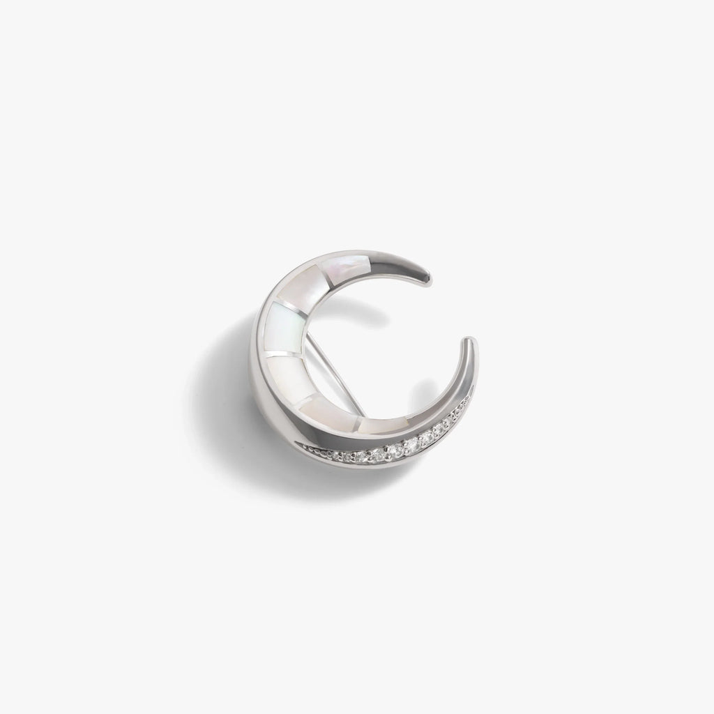 Crescent Moon Brooch