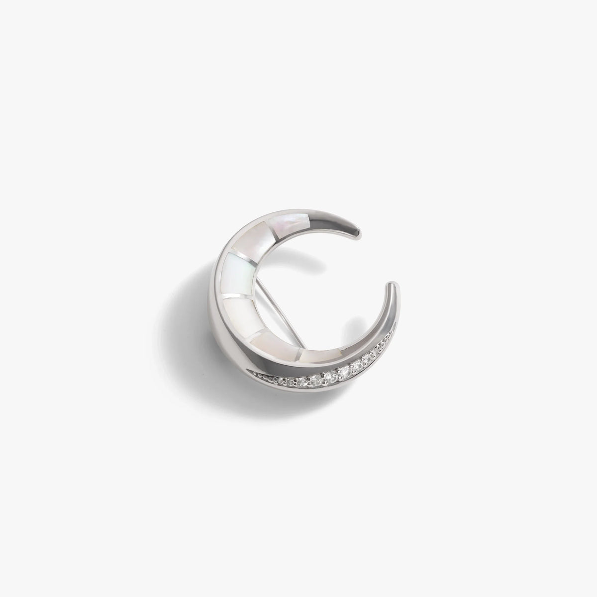 Crescent Moon Brooch