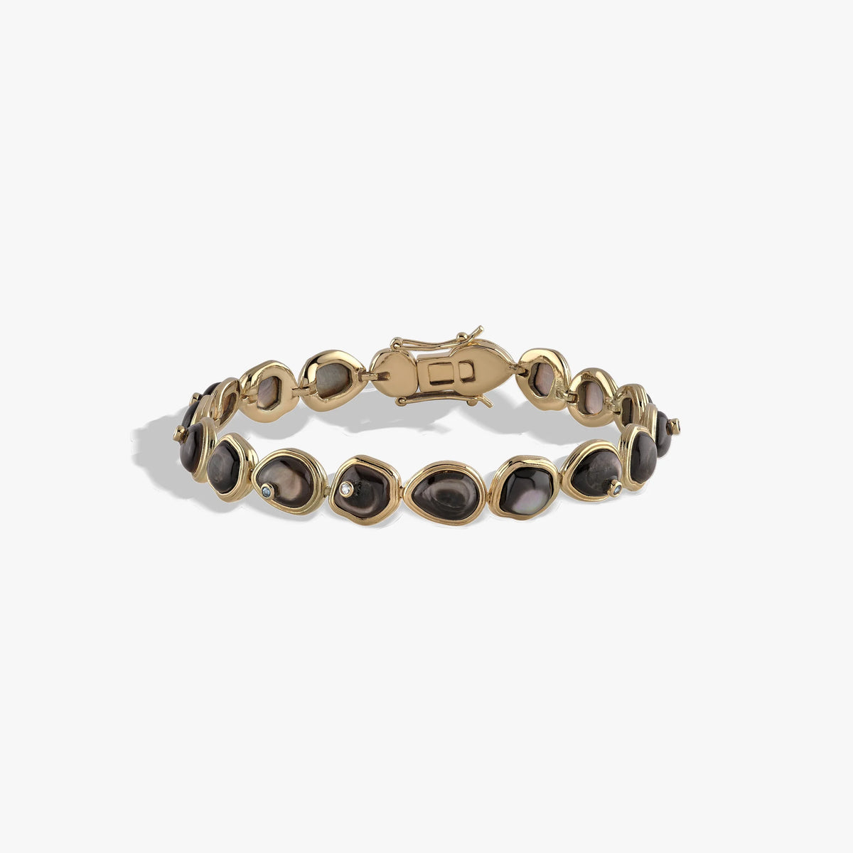 Organic Pearl Gemstone Tennis Bracelet