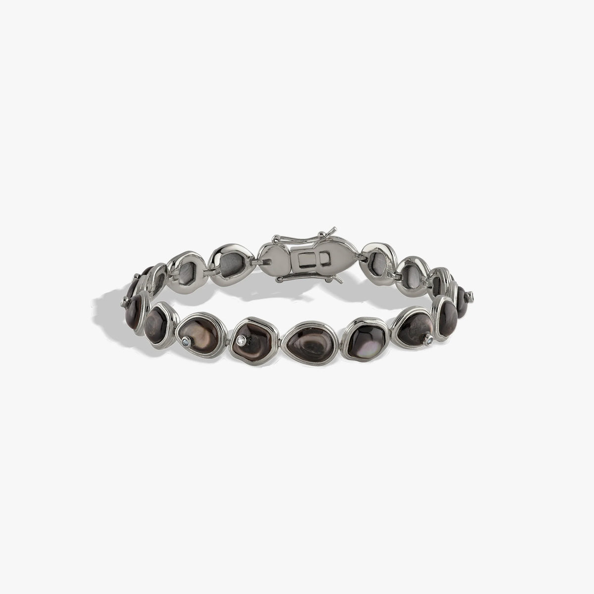 Organic Pearl Gemstone Tennis Bracelet