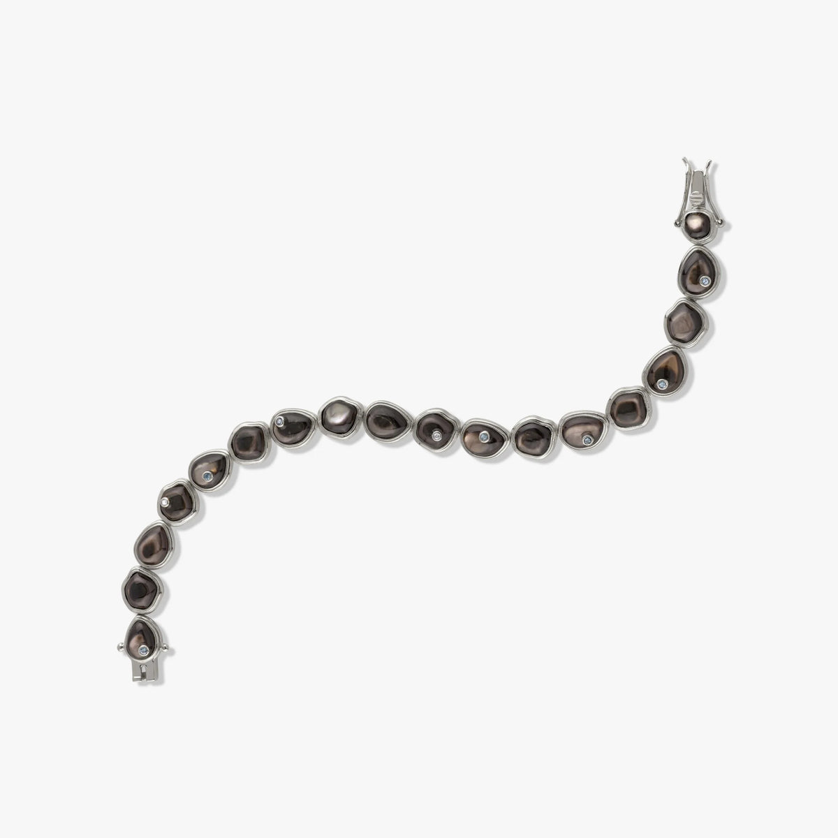 Organic Pearl Gemstone Tennis Bracelet