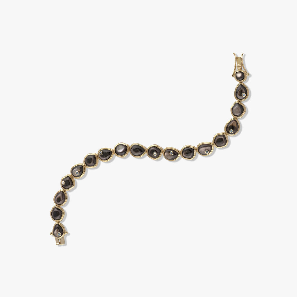 Organic Pearl Gemstone Tennis Bracelet
