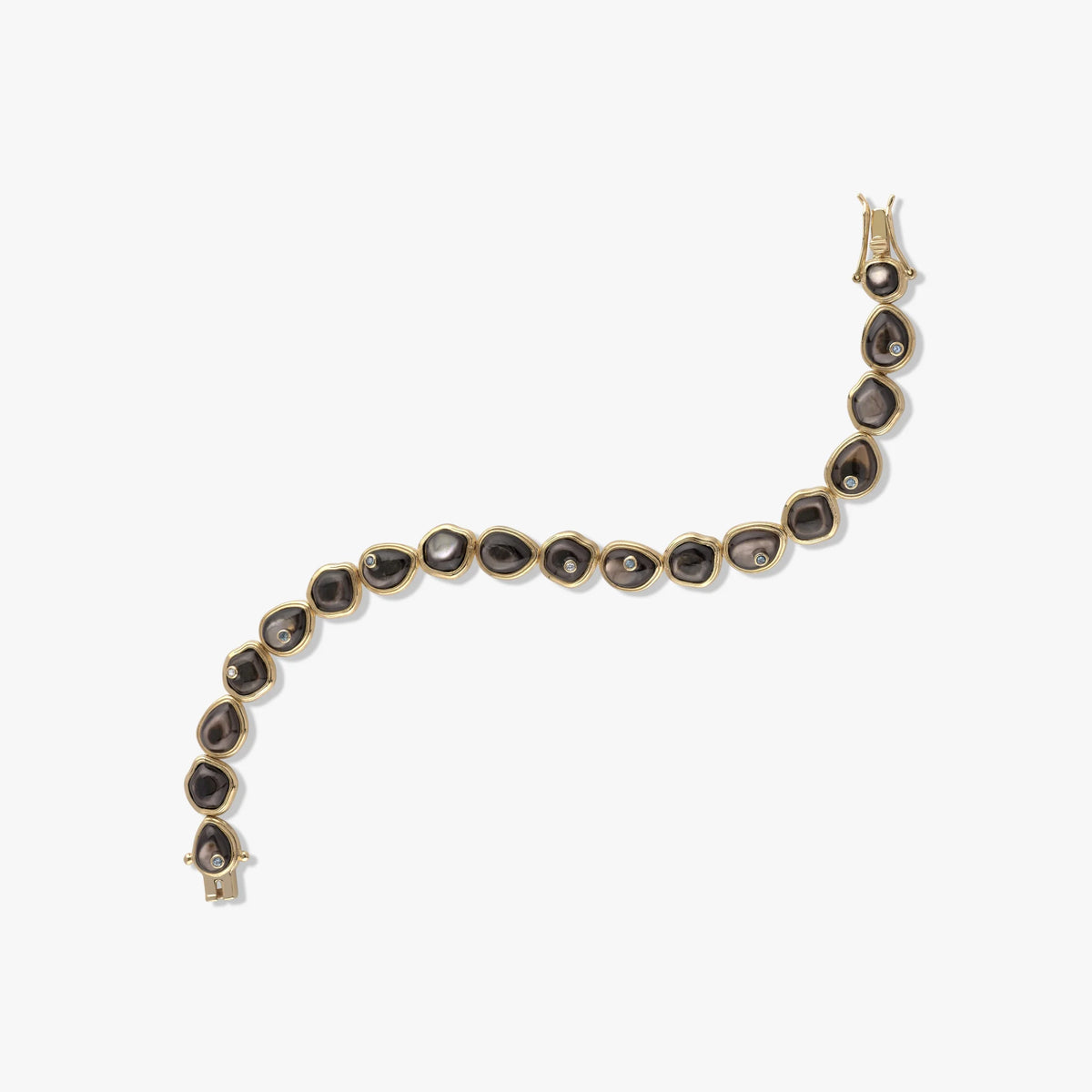 Organic Pearl Gemstone Tennis Bracelet