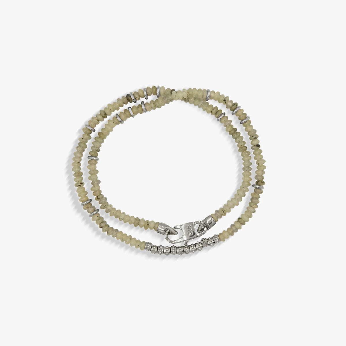 Labradorite Heishi Double Wrap Bracelet