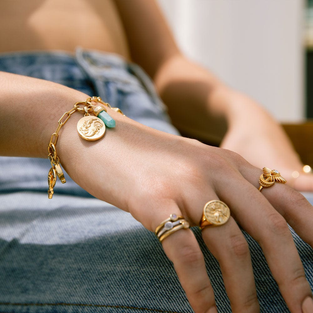 Triple Charm Collector Bracelet