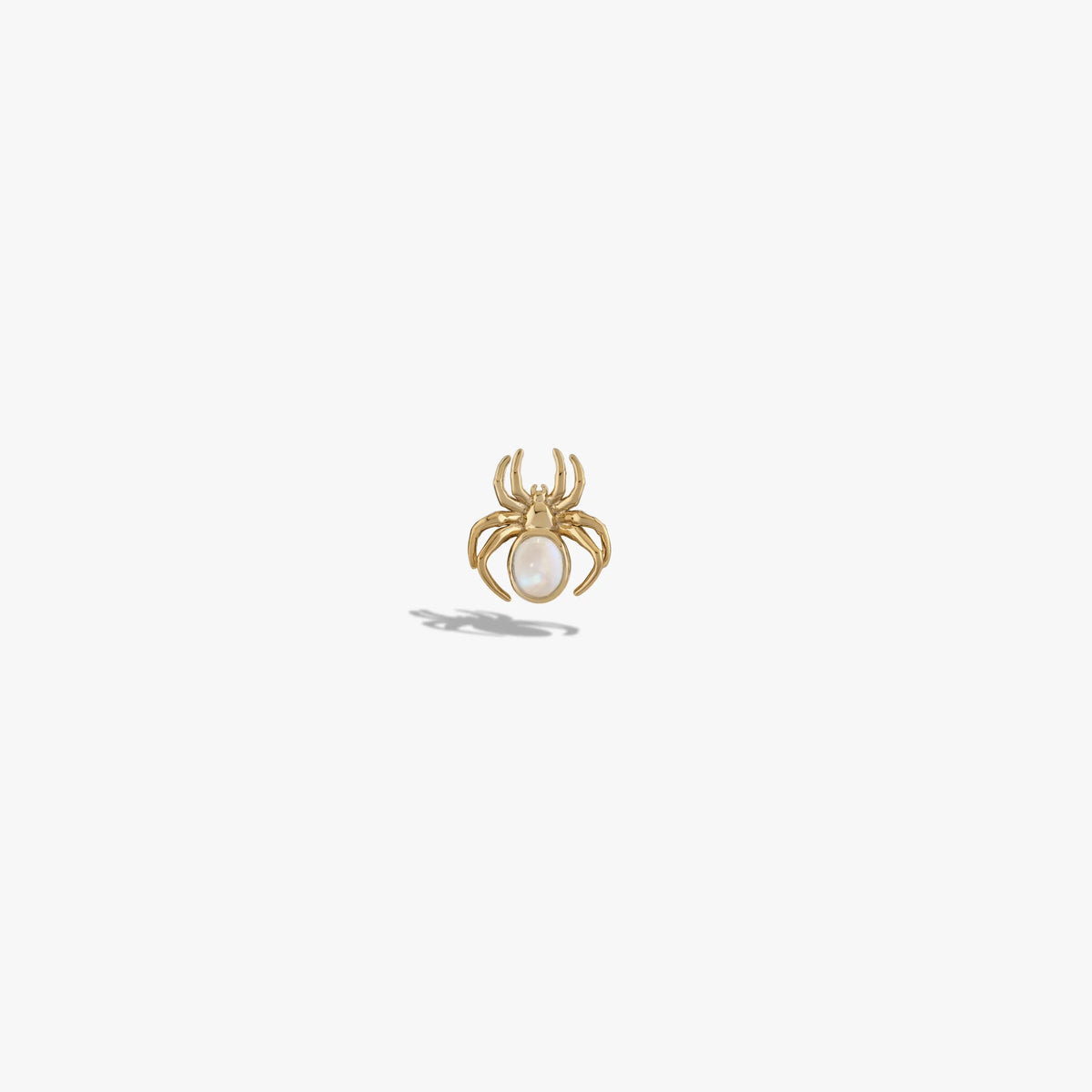 Moonstone Spider Studs