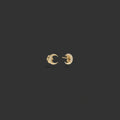 Diamond Moon Studs