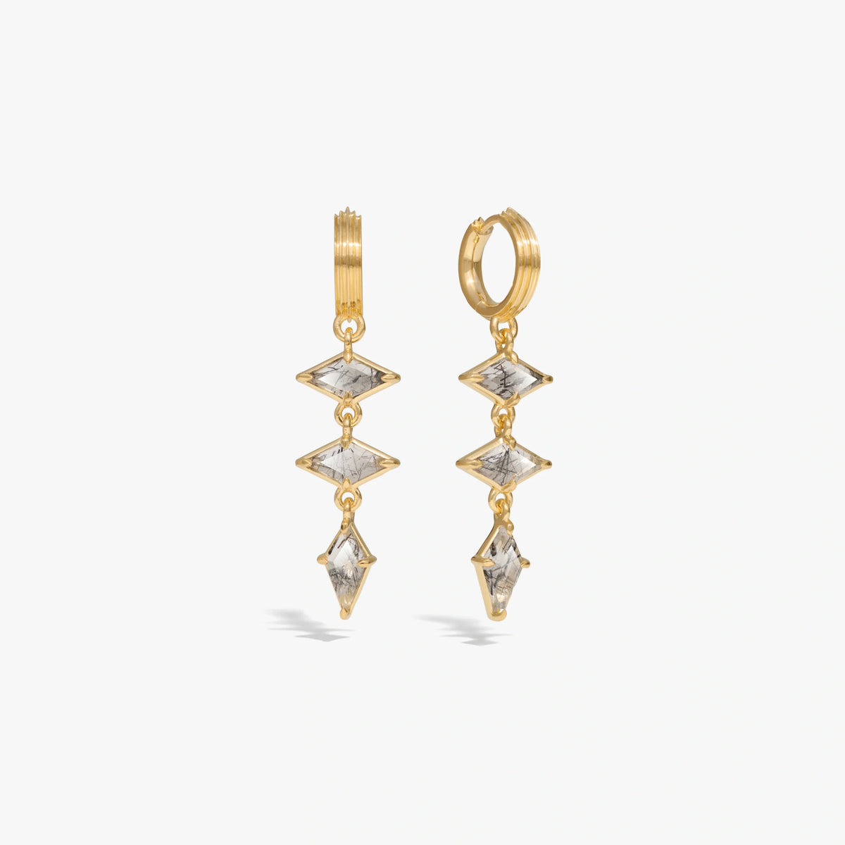 Triple Prism Earrings