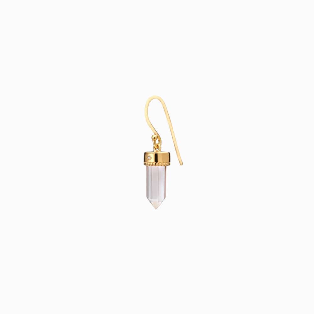 Crystal Quartz Wire Earrings
