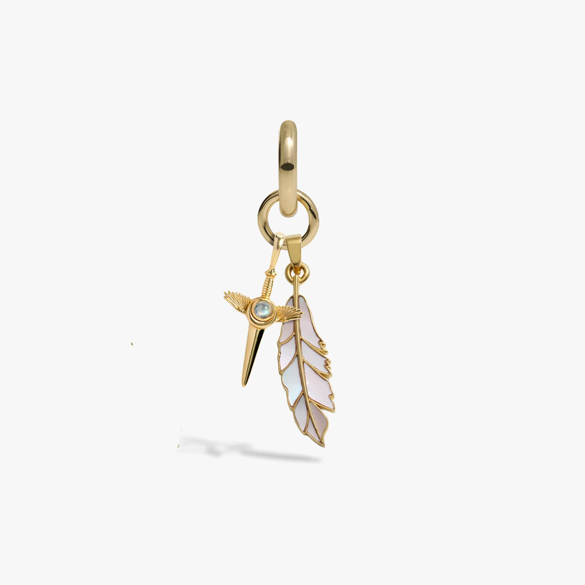 Knowledge Is Power Charm Earrings