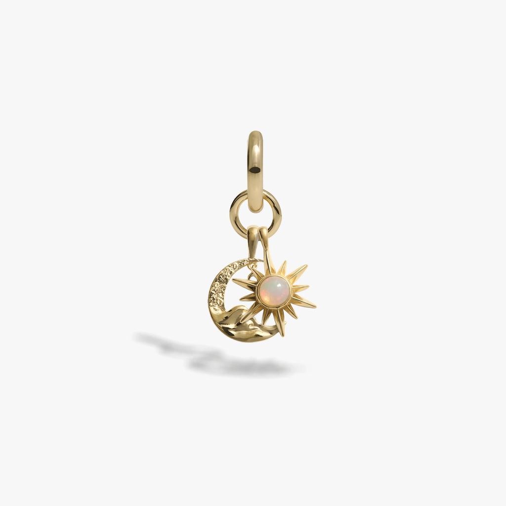 Sun & Moon Charm Earring