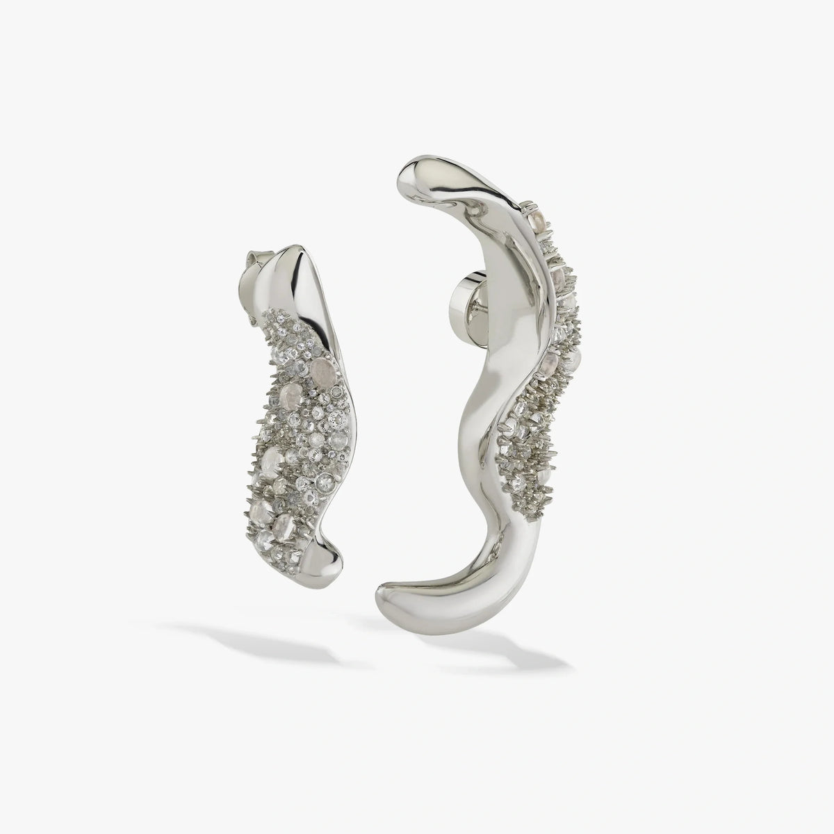 Encrusted Abstract Earrings