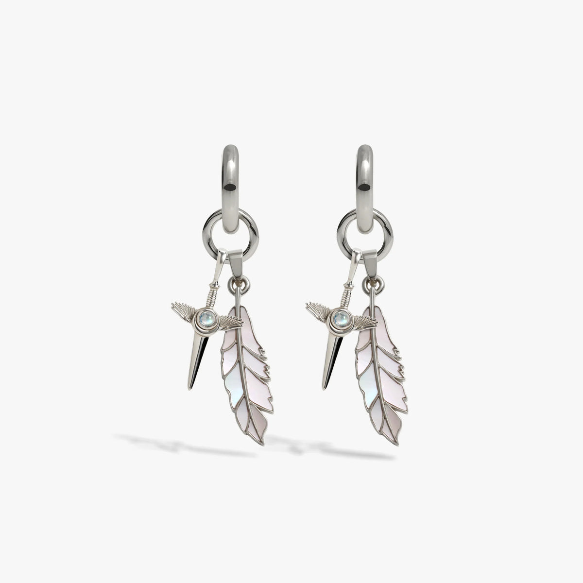 Knowledge Is Power Charm Earrings