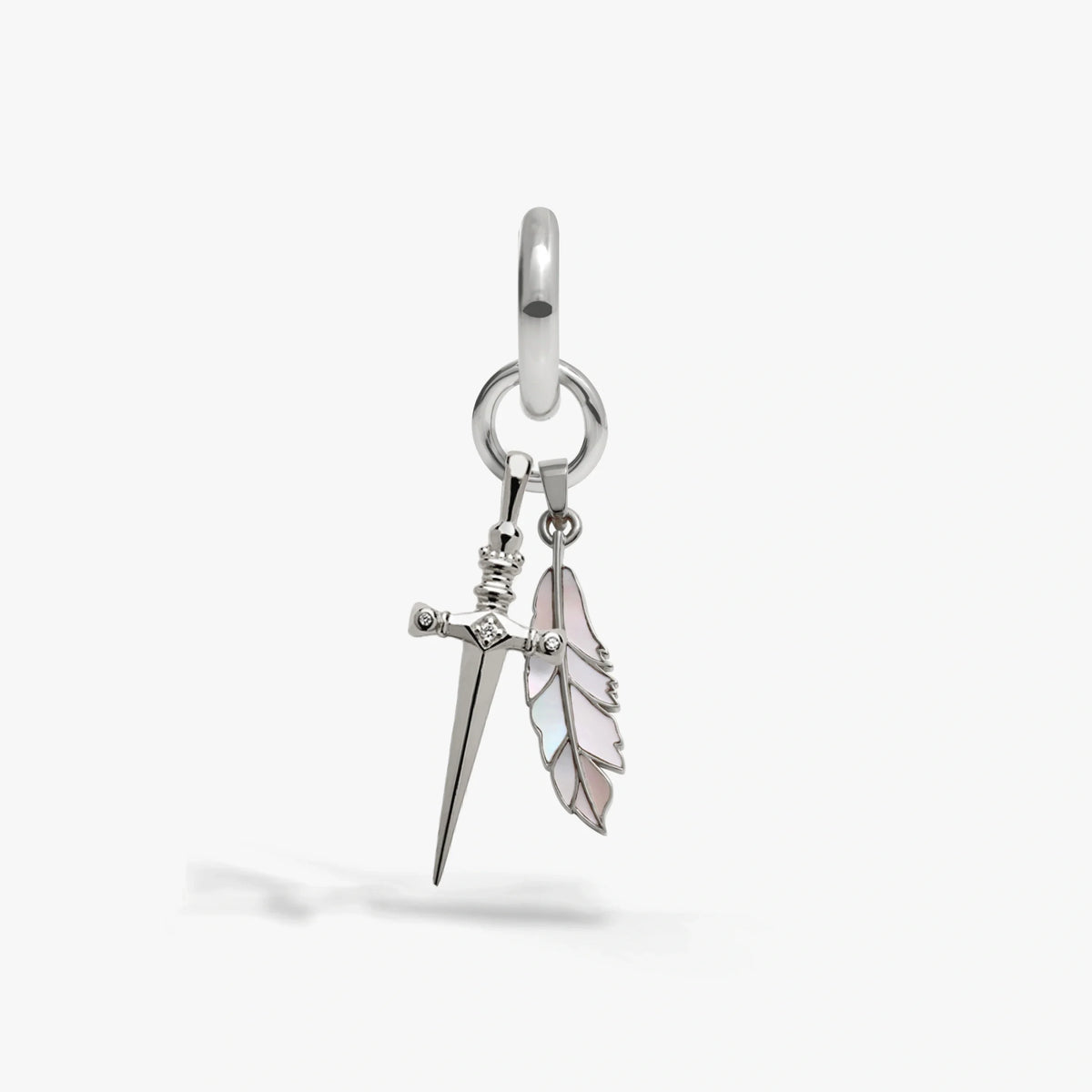 Pen & Sword Charm Earring