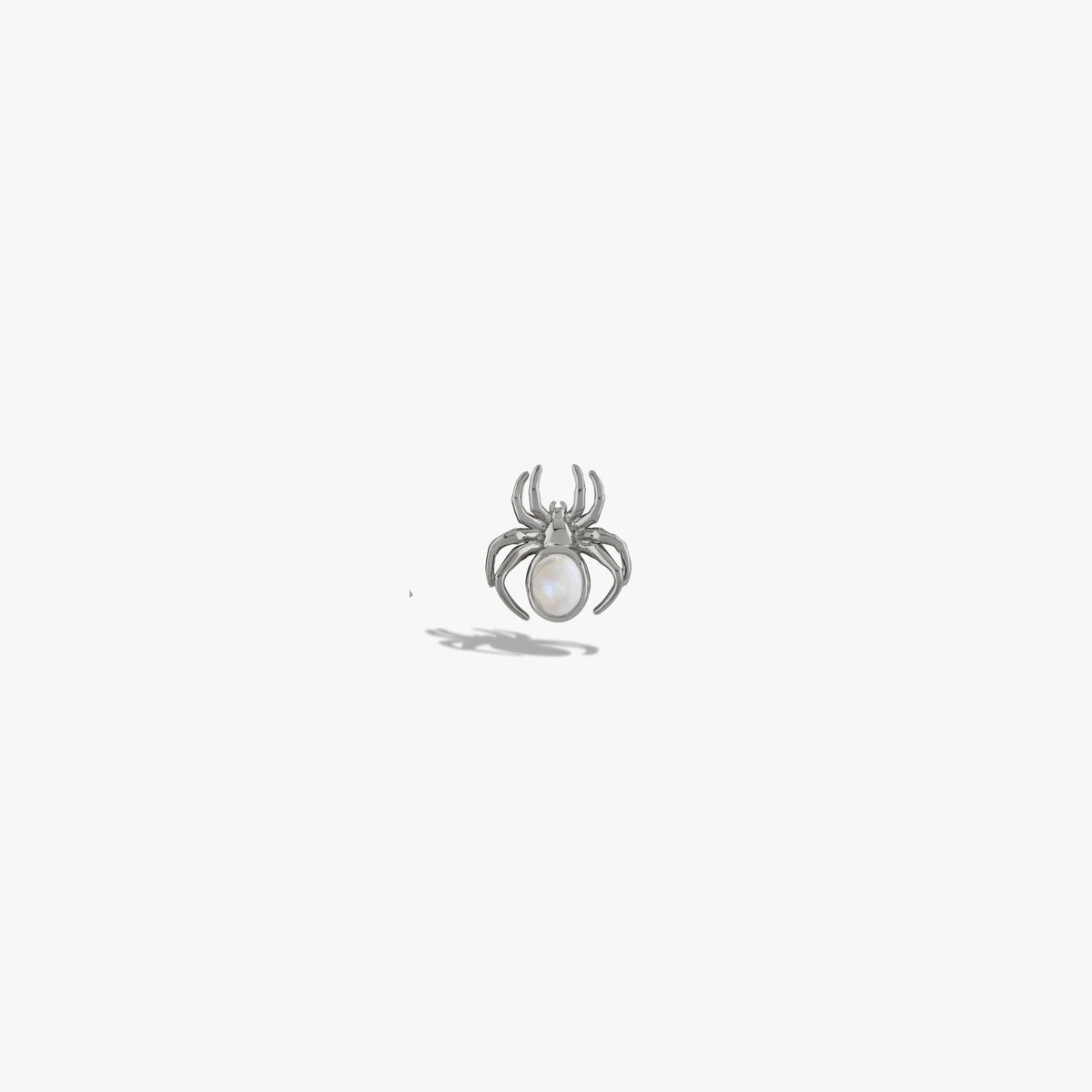 Moonstone Spider Studs