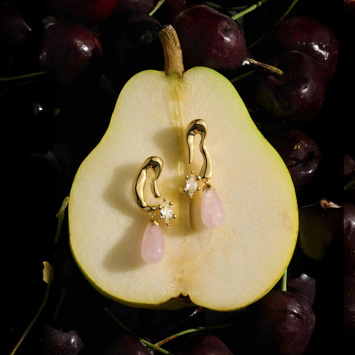 Mini Petal Drop Earrings