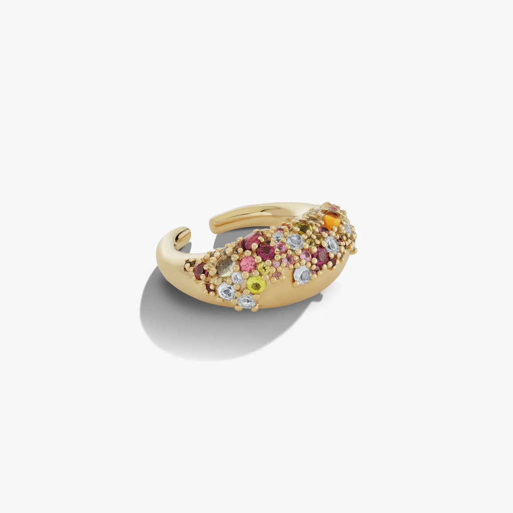 Encrusted Abstract Ear Cuff