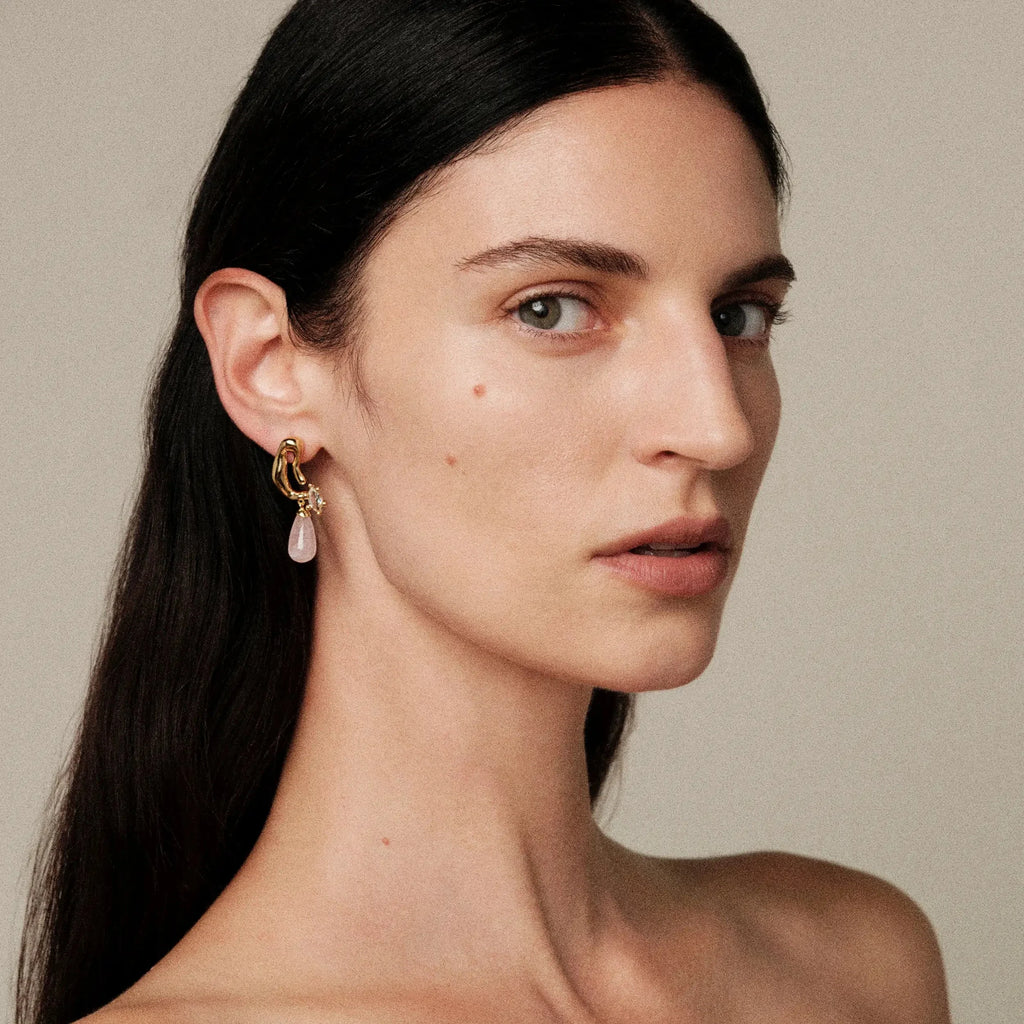 Mini Petal Drop Earrings
