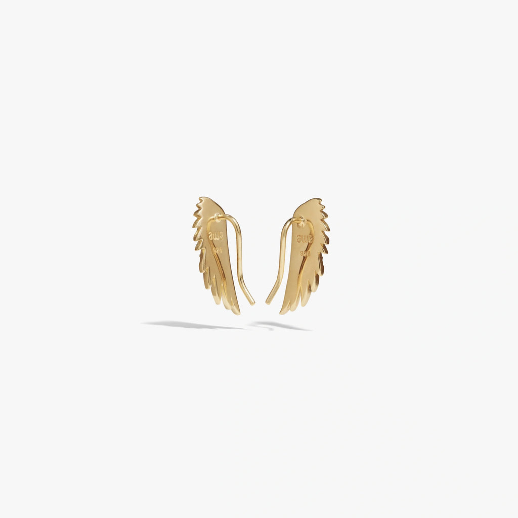 Sapphire Wing Ear Climber