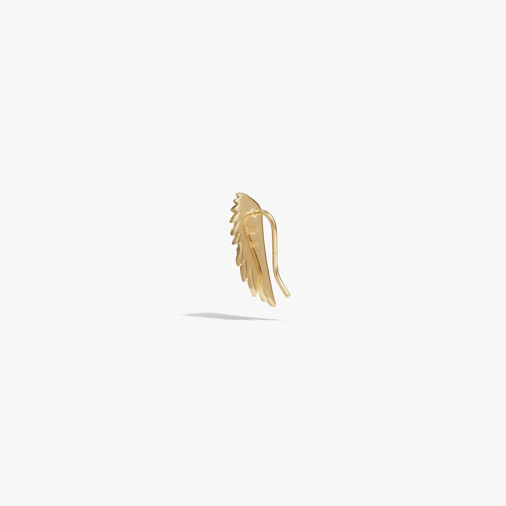 Sapphire Wing Ear Climber