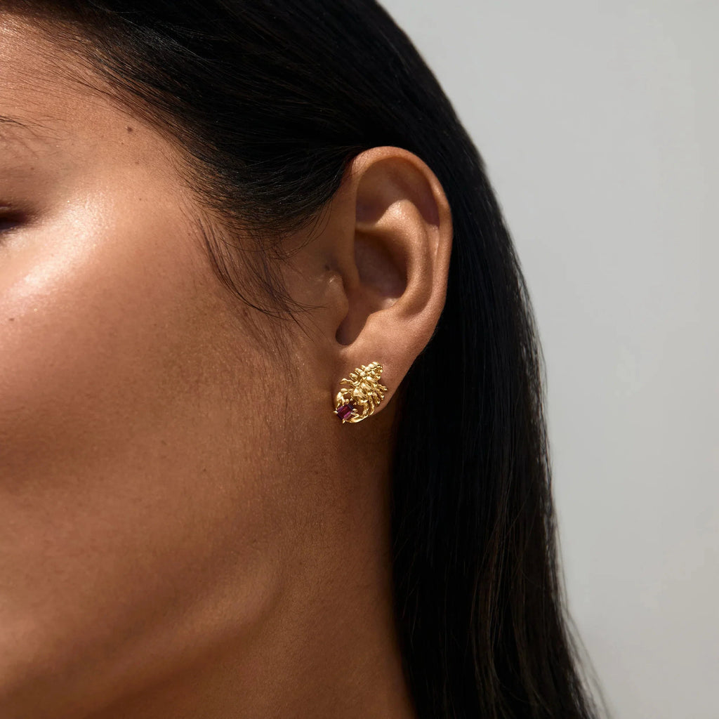Gemstone Scorpion Studs