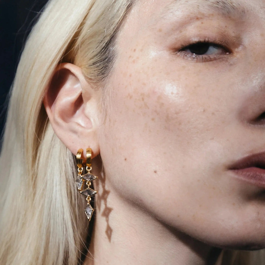 Triple Prism Earrings
