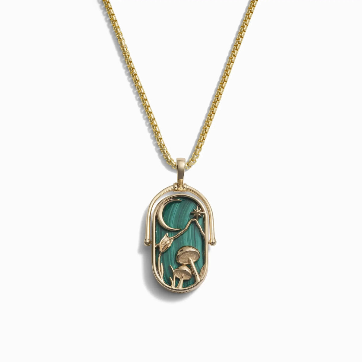 Element Necklace with 2.1mm Rounded Box Chain