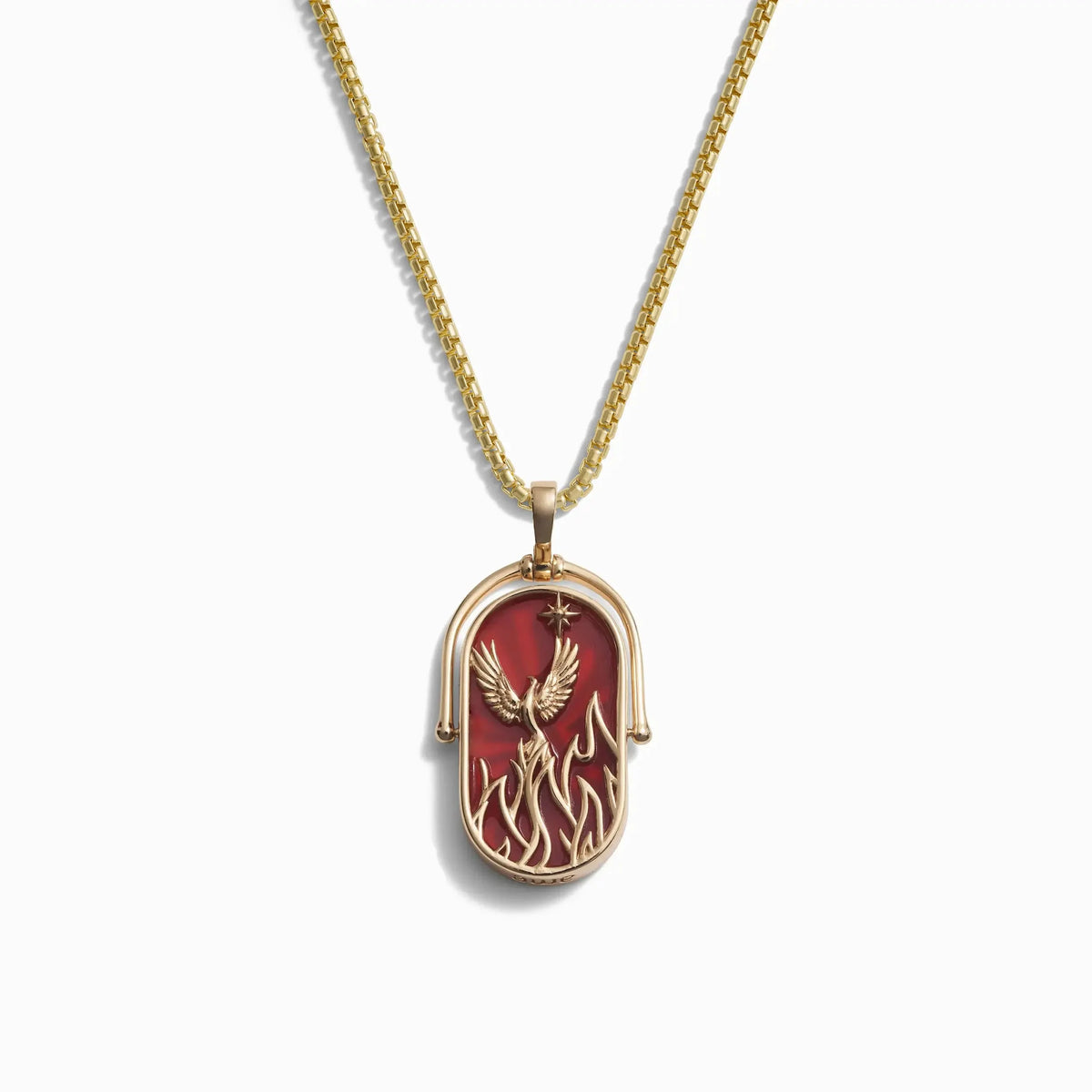 Element Necklace with 2.1mm Rounded Box Chain