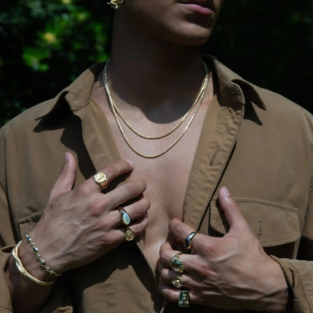 Men's Gemstone Signet Ring