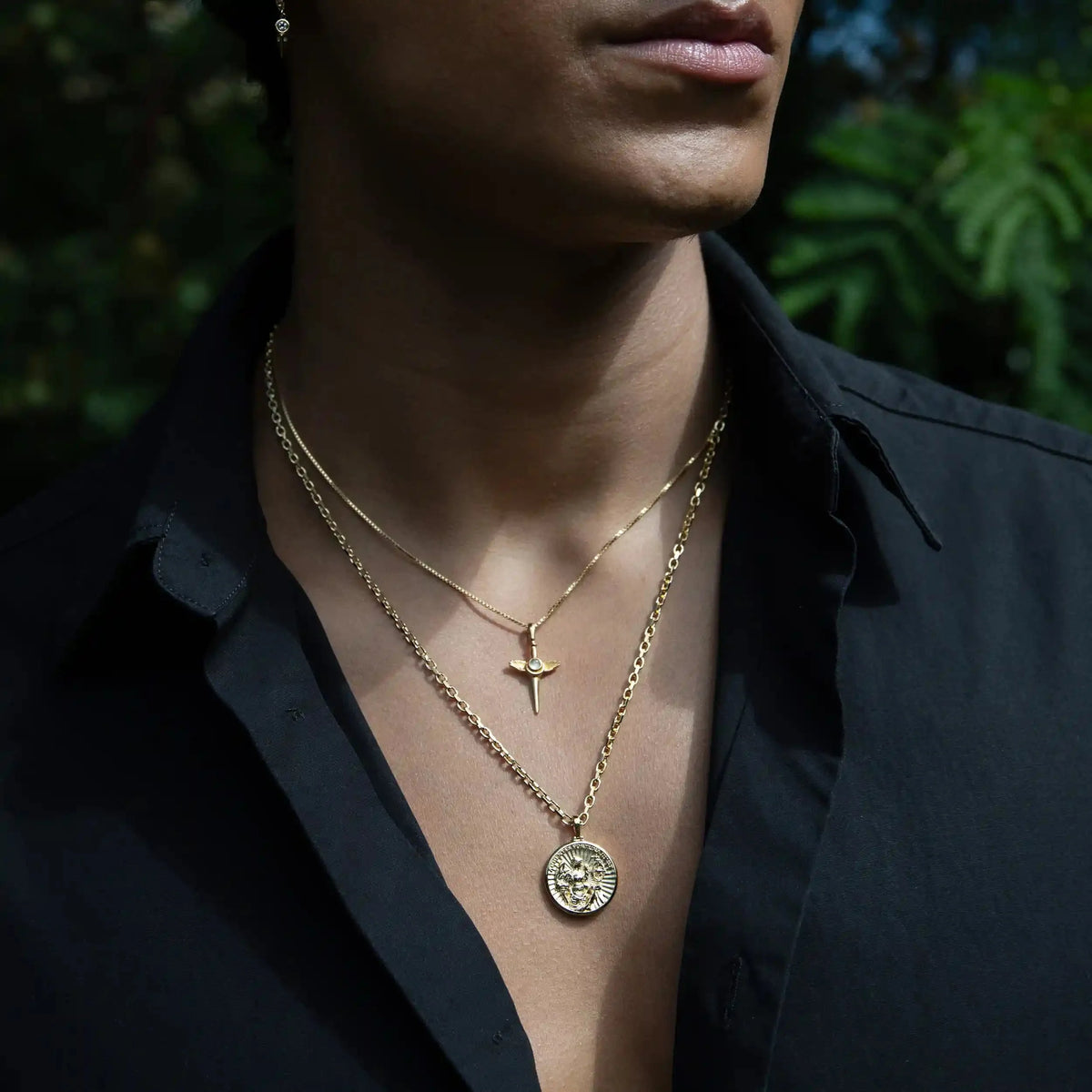 Men's Flying Dagger Necklace