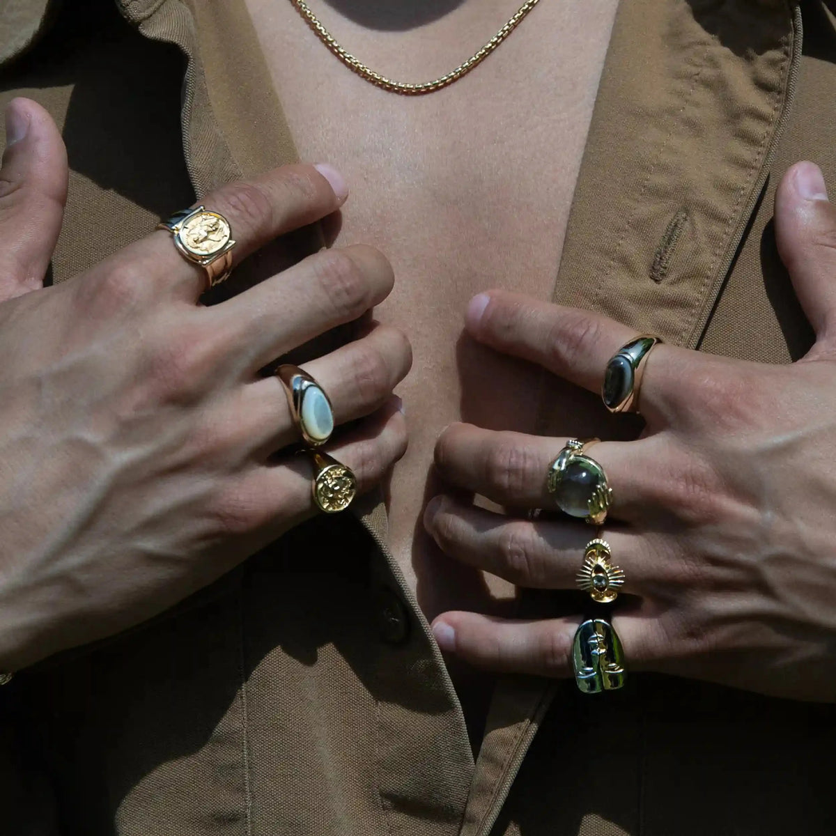 Men's Gemstone Signet Ring