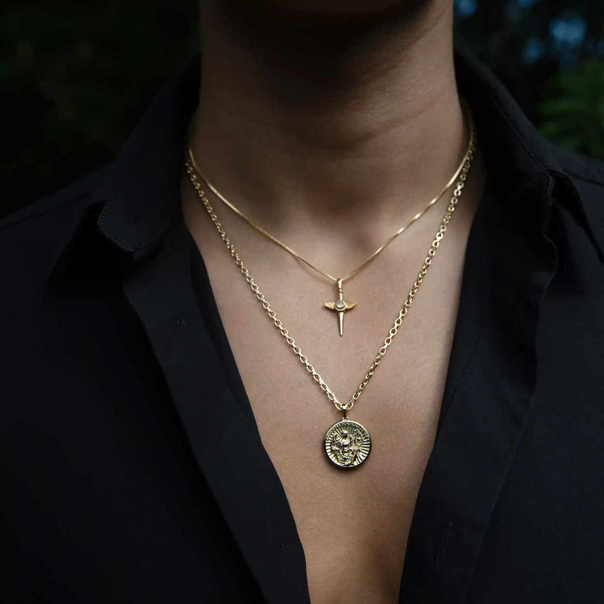 Men's Flying Dagger Necklace