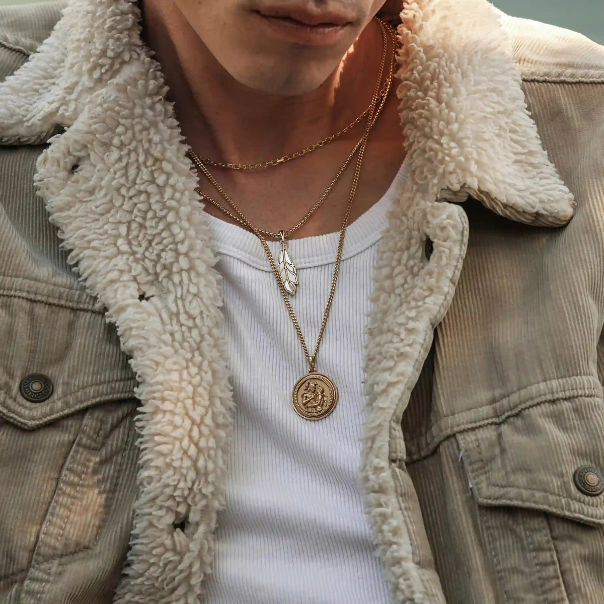 Men's Feather Necklace