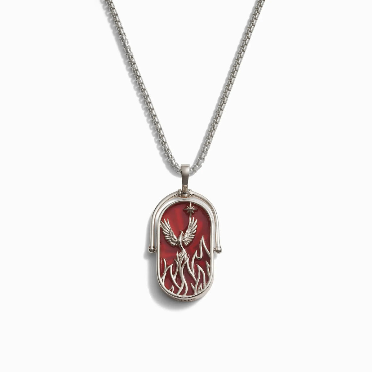 Element Necklace with 2.1mm Rounded Box Chain