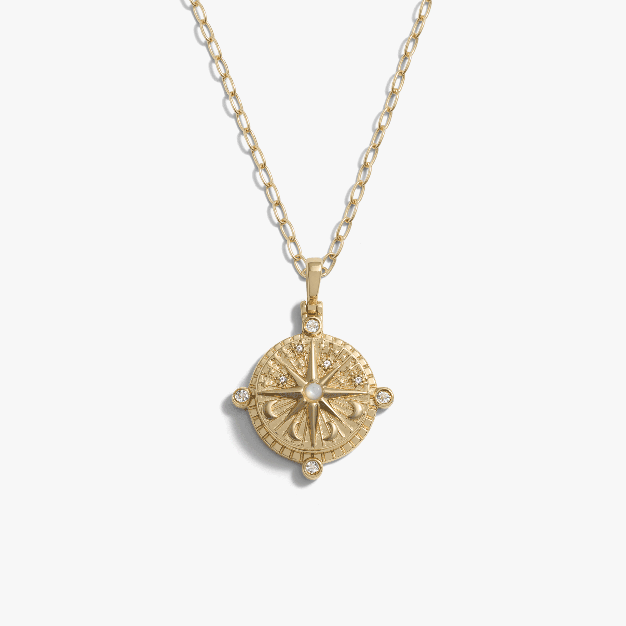 Compass Locket Necklace