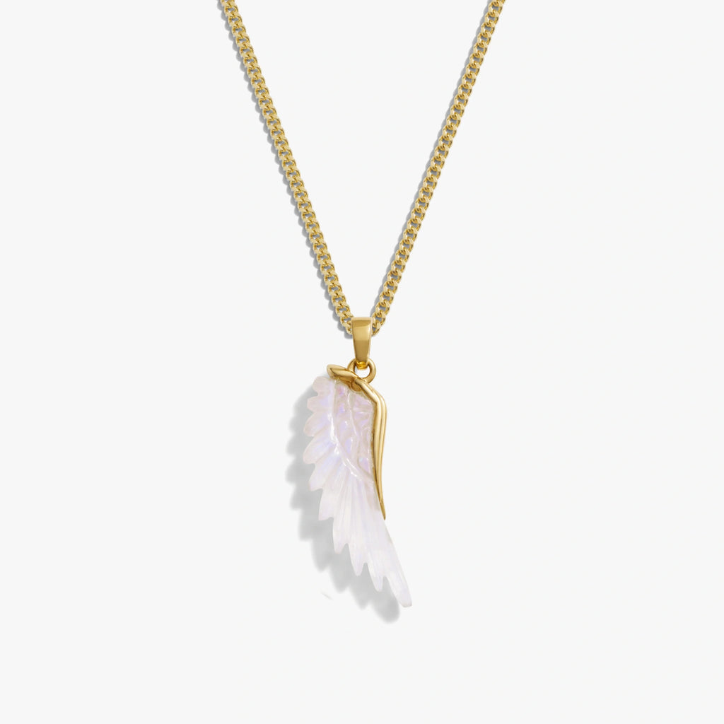 Carved Wing Necklace