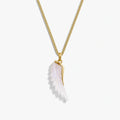 Carved Wing Necklace