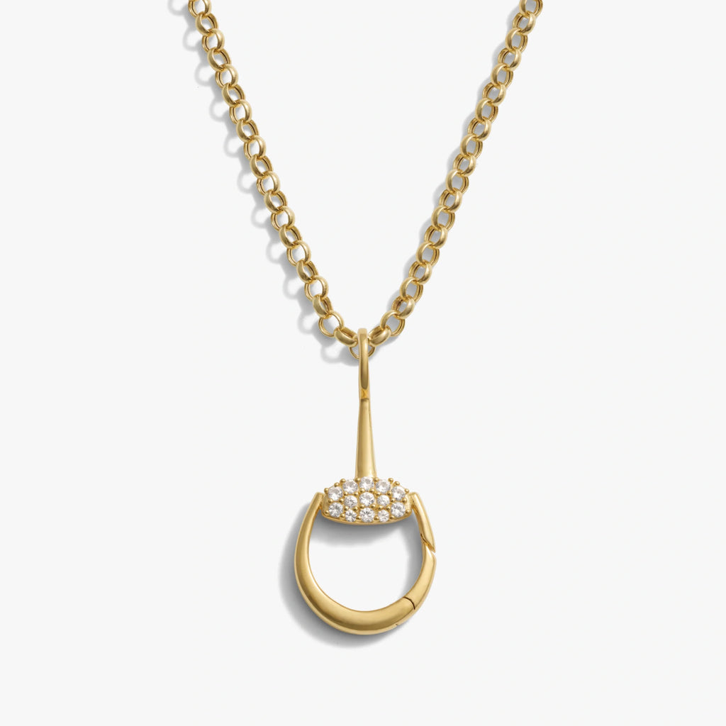 Horsebit Charm Link Necklace