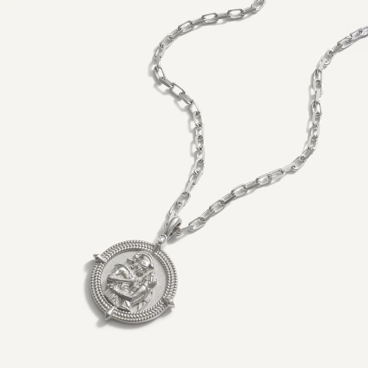 Diamond Achilles & Patroclus Necklace