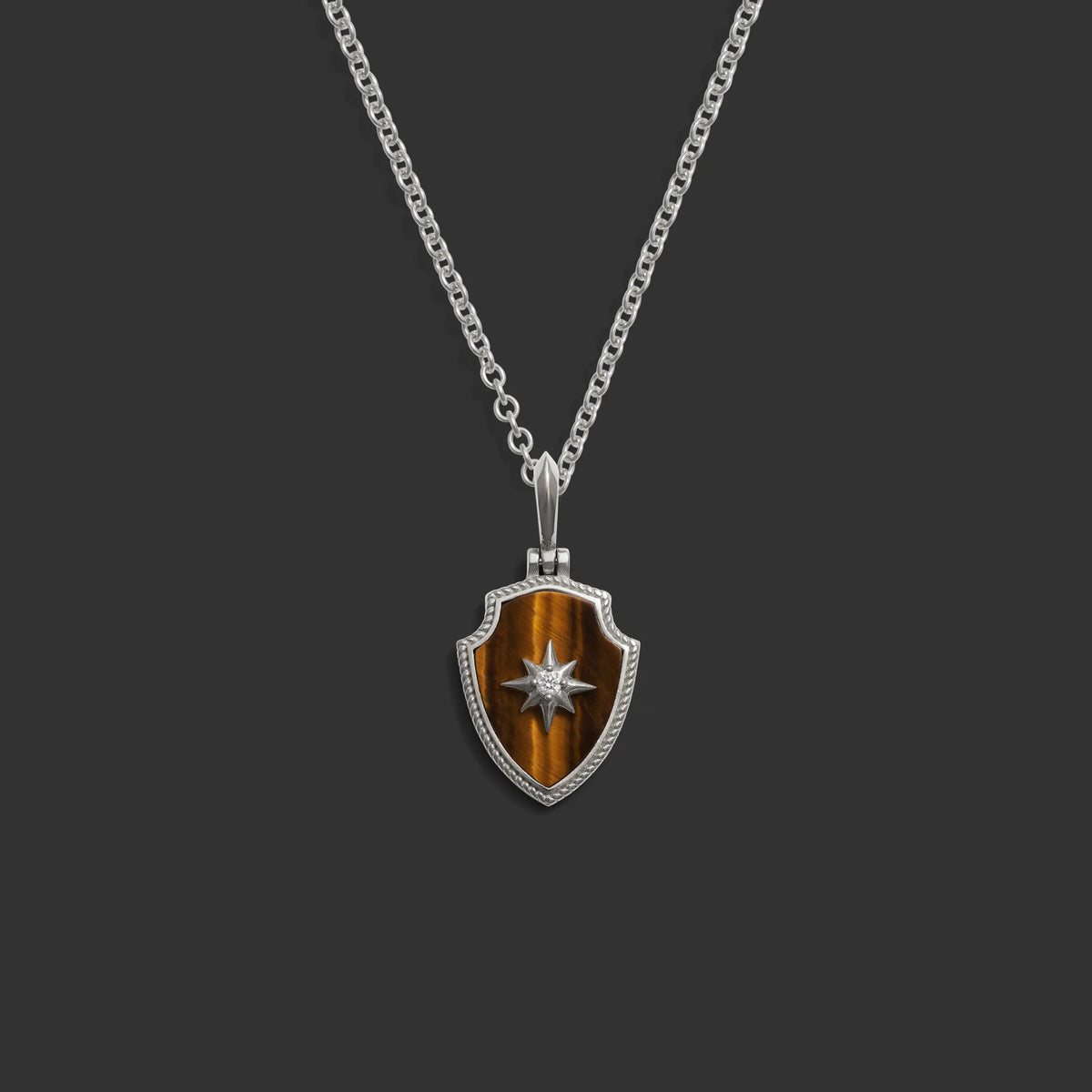 Diamond Shield Necklace