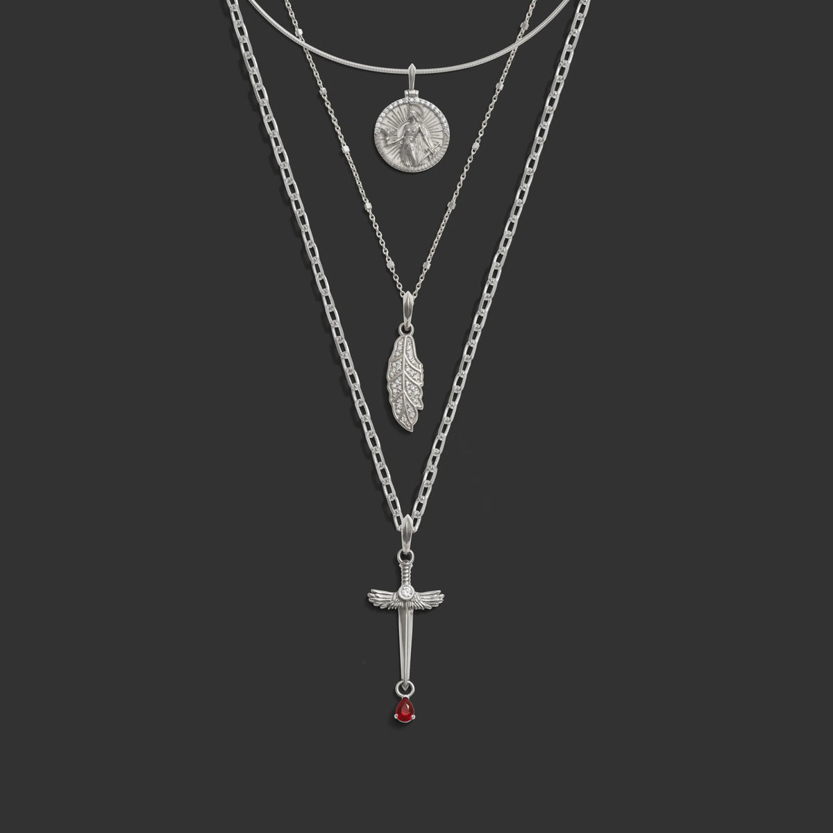 Diamond Athena Necklace Set