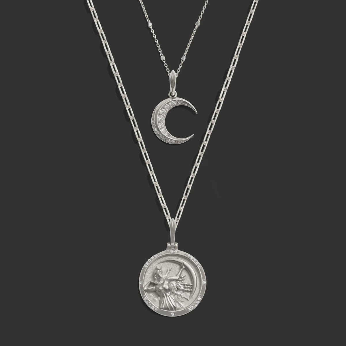 Selene Moon Necklace Set