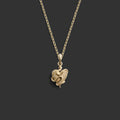 Diamond Serpent Heart Necklace