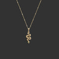 Emerald Eye Snake Necklace