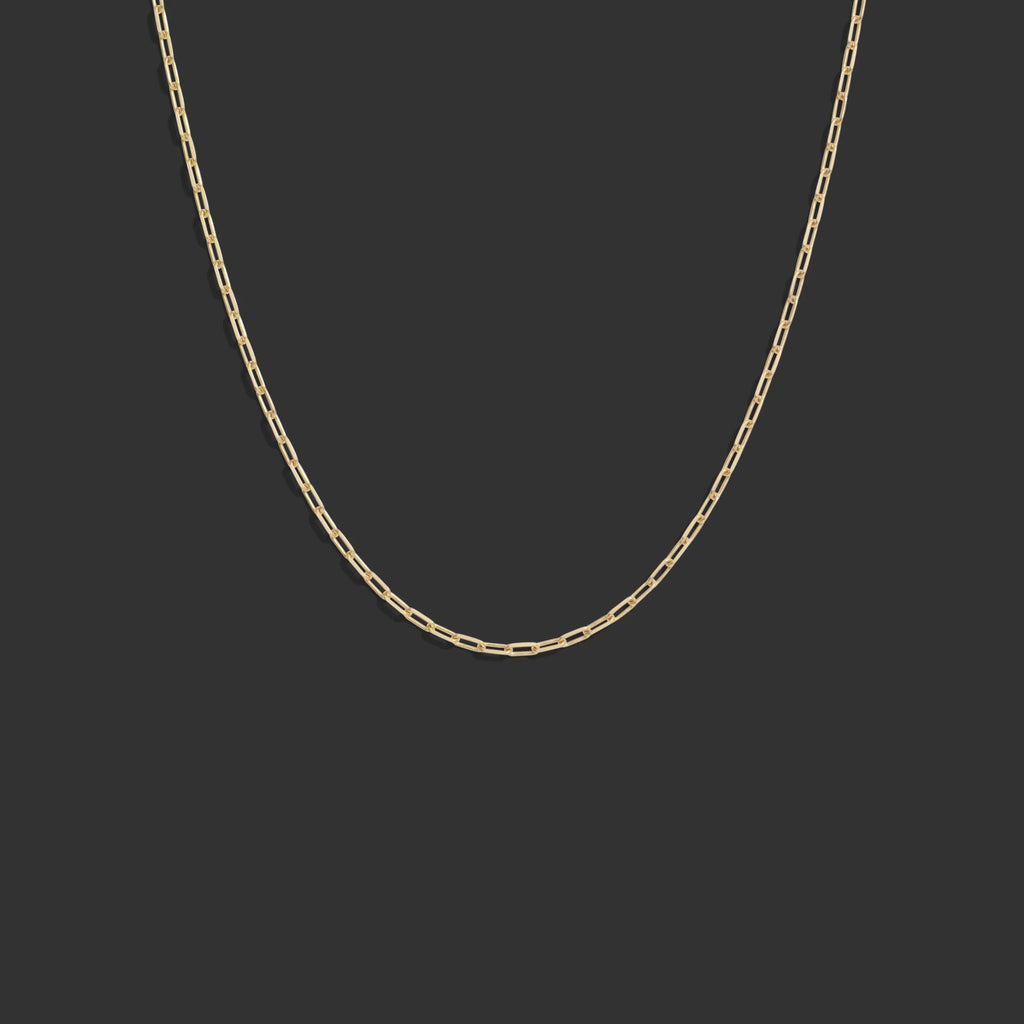 Mini Paperclip Gold Chain