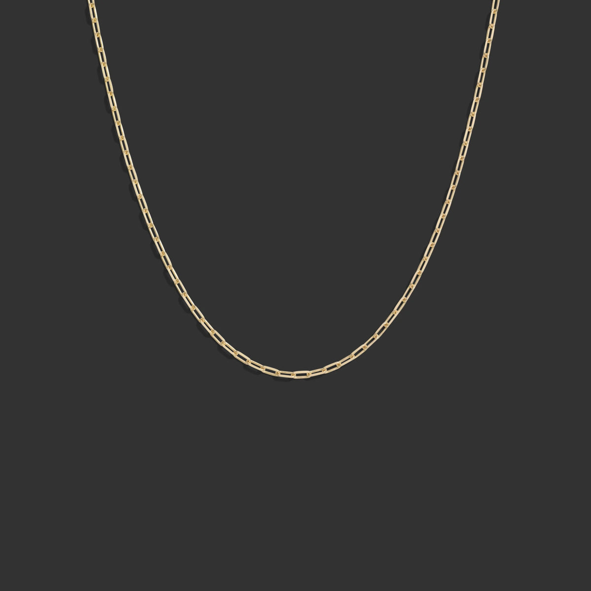 Mini Paperclip Gold Chain