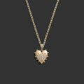 Diamond Spiked Heart Necklace