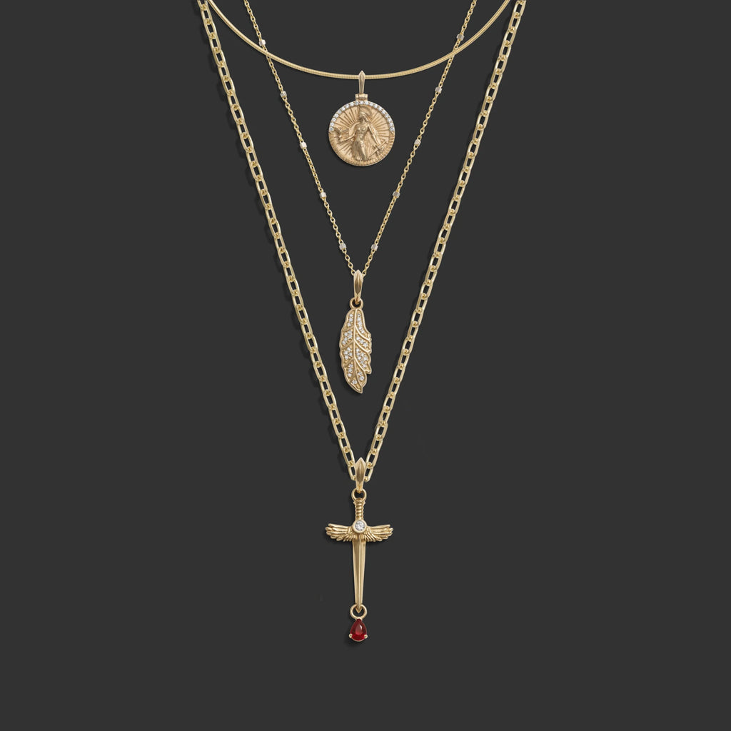 Diamond Athena Necklace Set