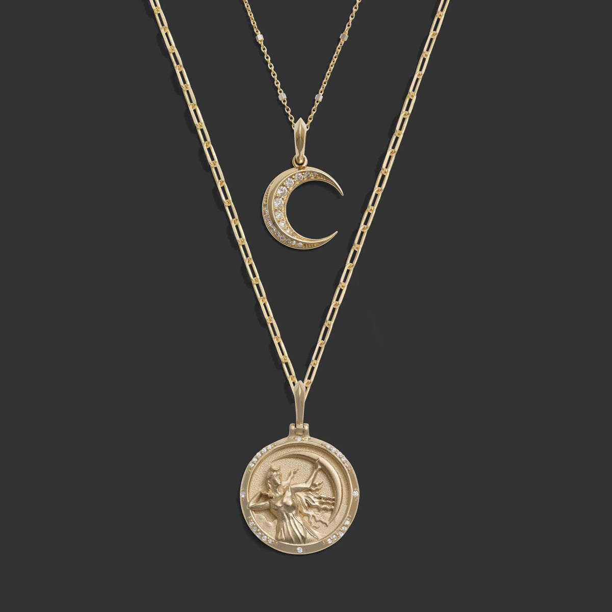Selene Moon Necklace Set