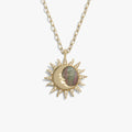 Sun & Moon Black Mother of Pearl Necklace
